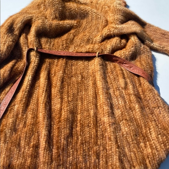 Stunning Luxurious PELLESSIMO Fine Knit Whiskey Mink Coat. Size Talle 1. - Picture 2 of 6